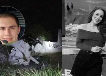 ¿Quién era el piloto que acompañaba a Débora Estrella en la avioneta que se desplomó en García, NL?