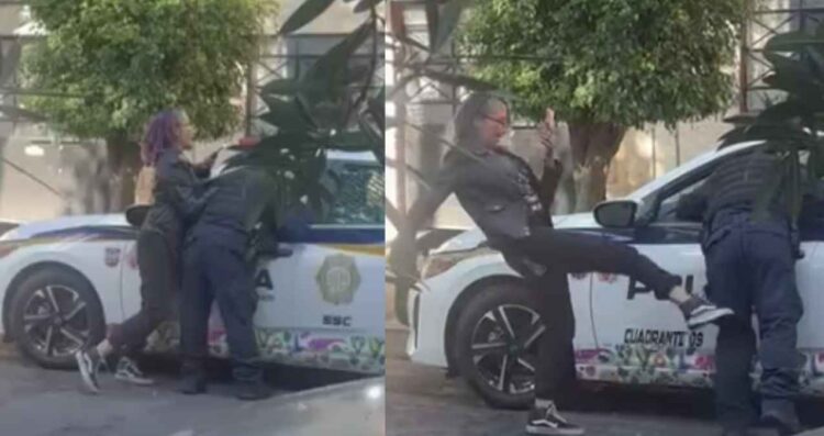 ¿Quién es “Lady patadas” La mujer que pateó a un policía en CDMX