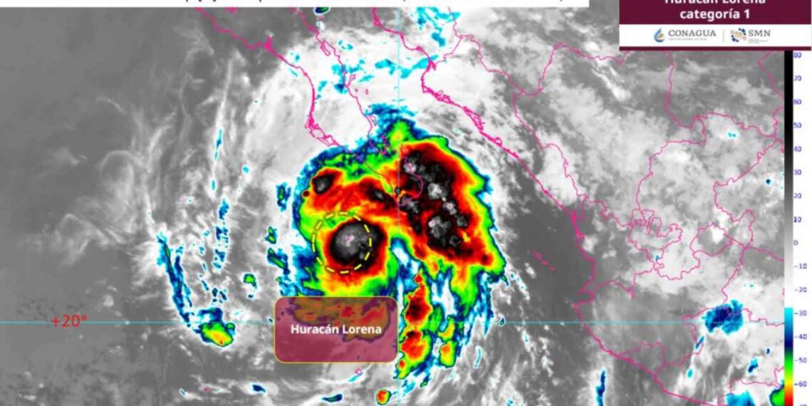 ‘Lorena’ evoluciona a huracán de categoría 1: ¿Hacia dónde se dirige?