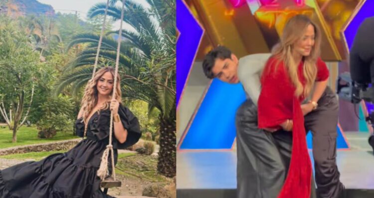 Aaron Mercury se vuelve viral tras cargar a Andrea Legarreta en plena transmisión