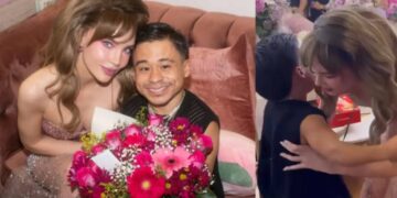Abelito sorprende a Belinda con flores y un tierno encuentro en el teatro