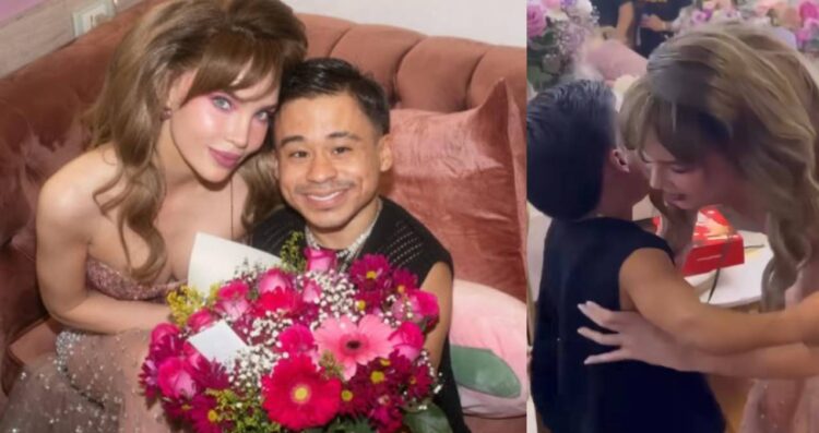 Abelito sorprende a Belinda con flores y un tierno encuentro en el teatro