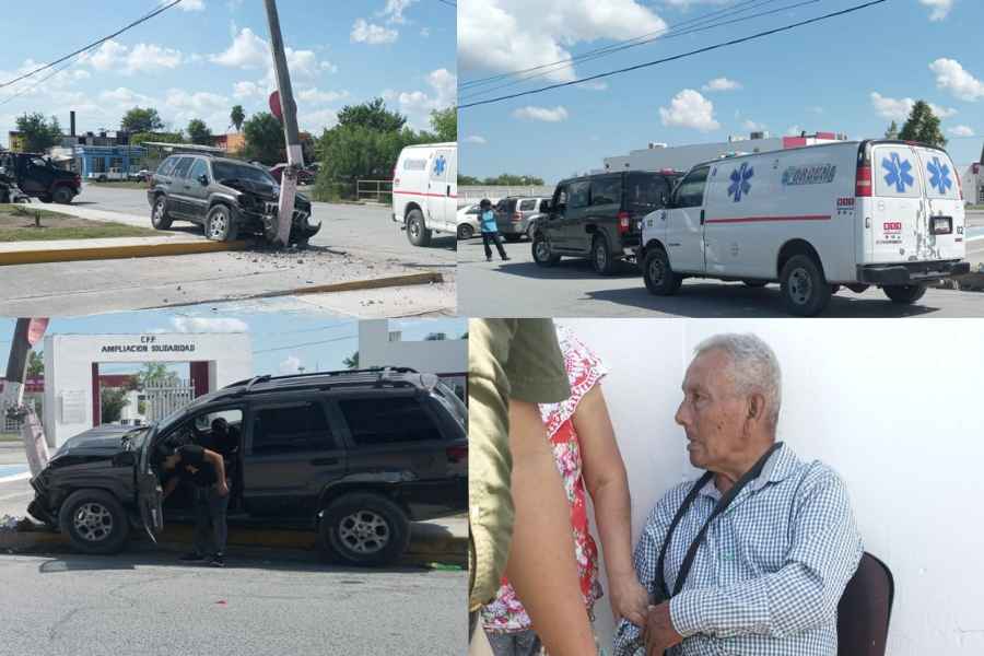 Abuelito choca en Matamoros (1)