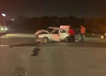 accidente múltiple Escobedo