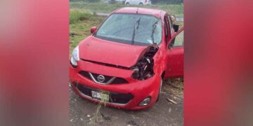 Accidente vial en Hualahuises