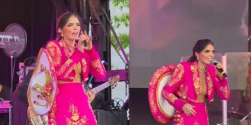 Ana Bárbara pierde la paciencia en pleno show por falla de audio