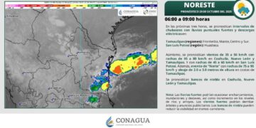 Así afectará el frente frío 11 a los municipios de Tamaulipas, según el SMN