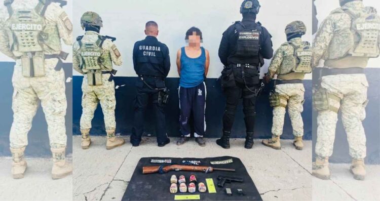 Autoridades aseguraron artefactos explosivos en frascos de café durante operativo en Apatzingán