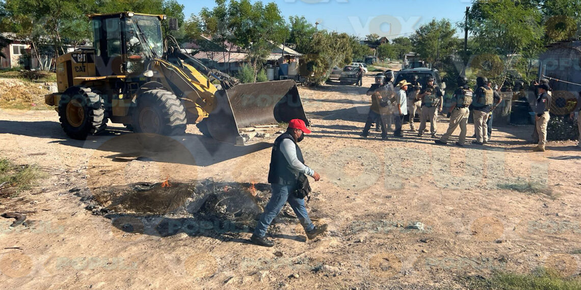 Autoridades realizan desalojo en colonia de Reynosa, Tamaulipas;
