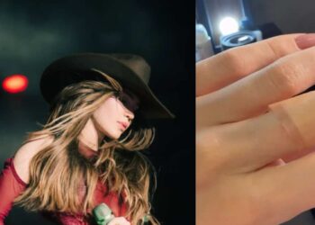 Belinda se lesiona un dedo mientras tocaba la batería en un evento