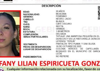 Buscan a Estefany Lilian Espiricueta González, quien desapareció en García, Nuevo León
