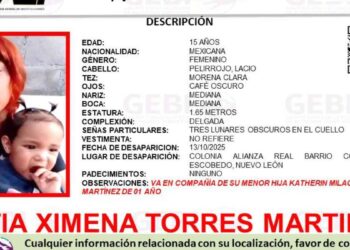 Buscan a adolescente desaparecida junto a su hija en Escobedo, Nuevo León