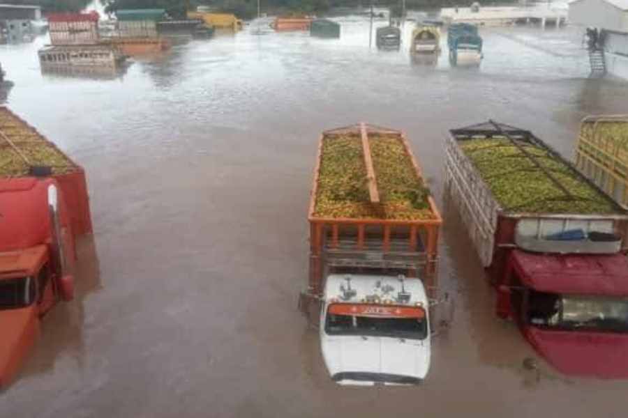 Choferes atrapados en Tuxpan (1)
