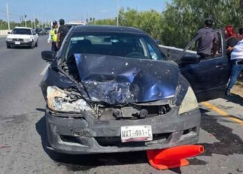 Choque por alcance en Nuevo Laredo