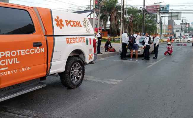 Ciclista pierde la vida tras ser embestido por un automovilista en Guadalupe, NL