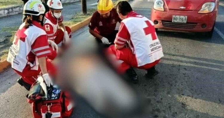 Ciclista resulta lesionado al ser atropellado en avenida de Escobedo, NL