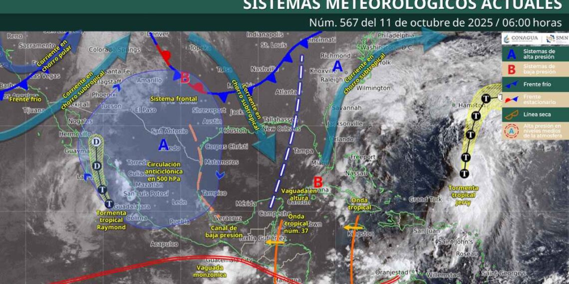 Clima en México hoy sábado