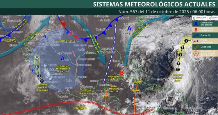 Clima en México hoy sábado