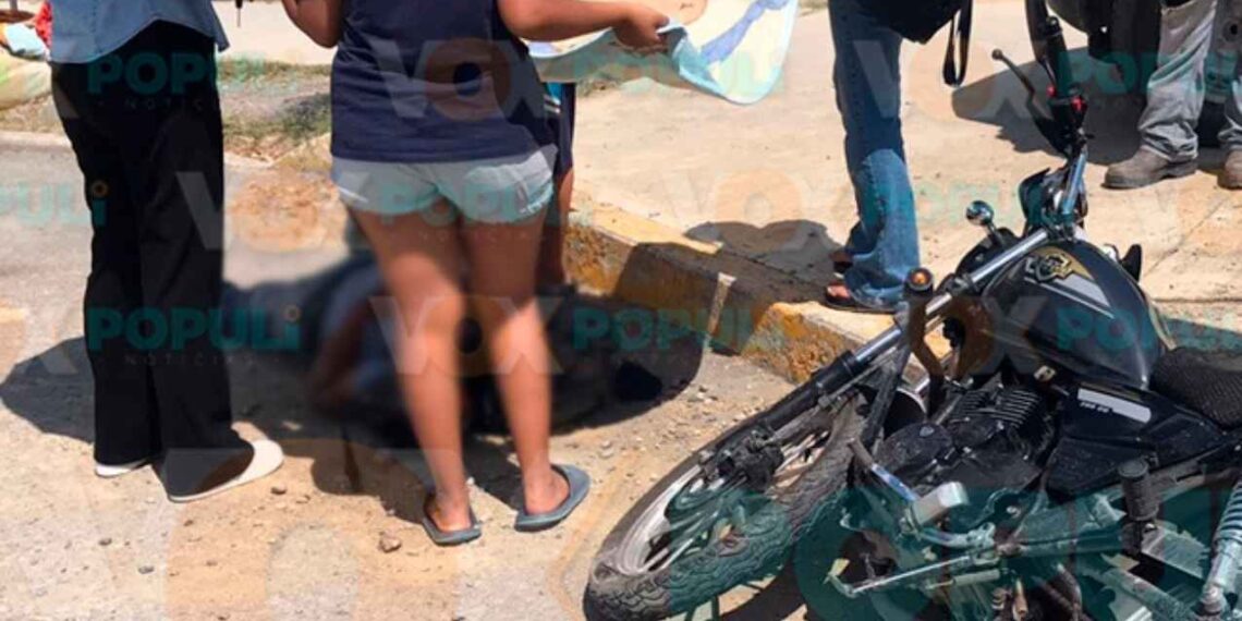 motociclista herido accidente provocado Victoria