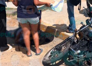 motociclista herido accidente provocado Victoria