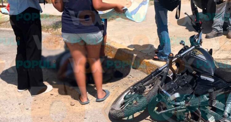 motociclista herido accidente provocado Victoria