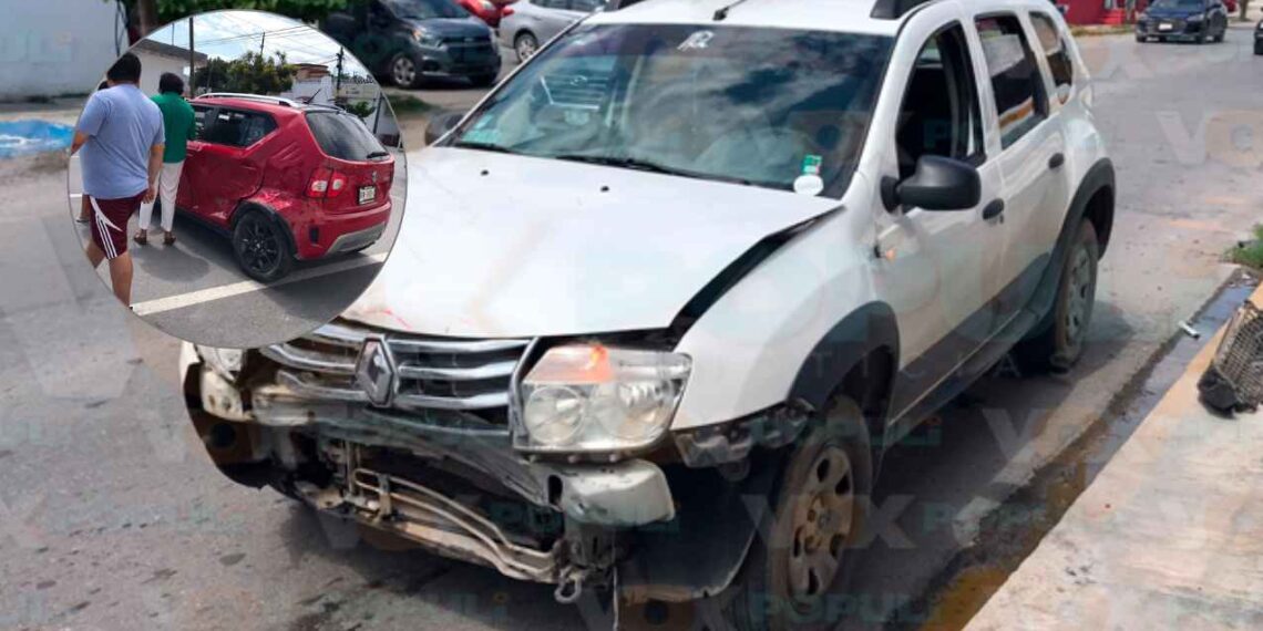 Dama provoca accidente en Victoria