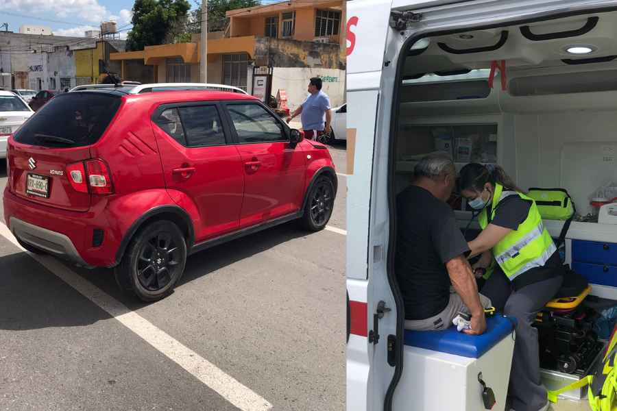 Dama provoca accidente en Victoria (2)