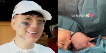 Dani Flow celebra el nacimiento de su hija Danie Soph junto a Jocelyn Lino