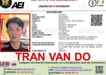 Desaparece ciudadano vietnamita tras salir de hotel en San Nicolás, Monterrey