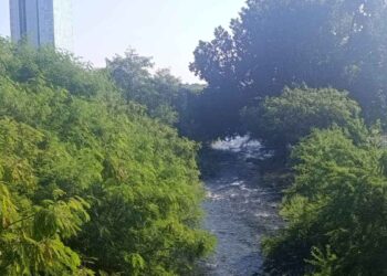Después de meses seco, el río San Marcos recupera su cauce en Ciudad Victoria, Tamaulipas