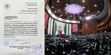 Diputados federales reciben la minuta del Senado con reformas a la Ley de Amparo