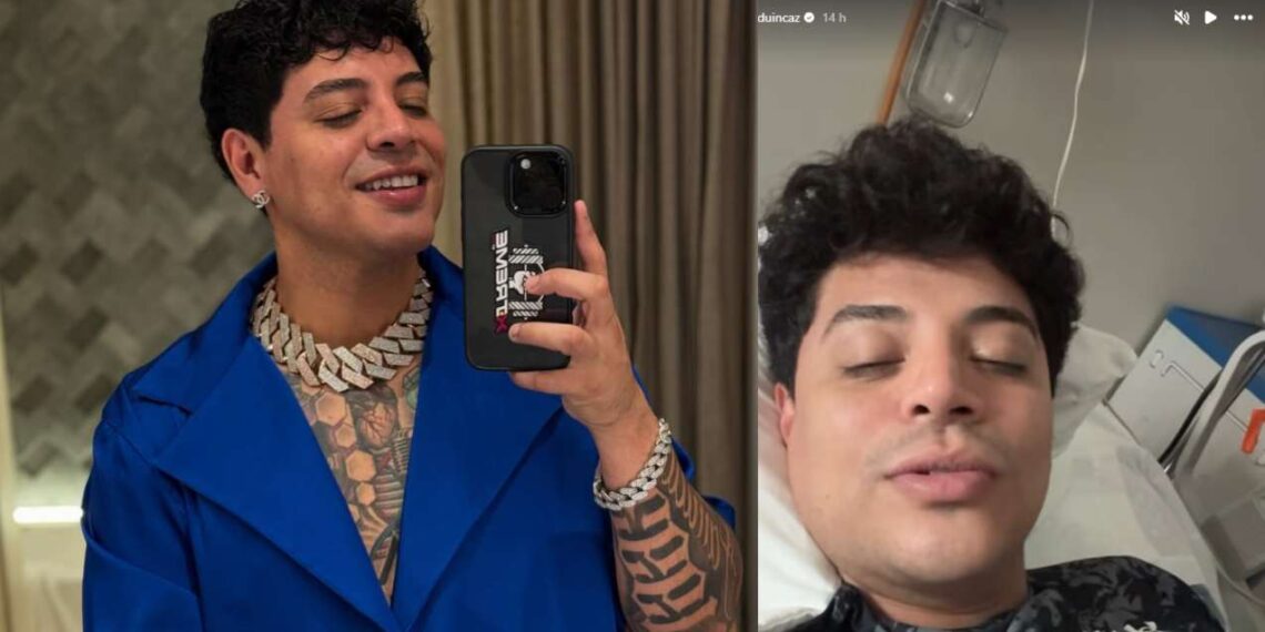 Eduin Caz preocupa a fans tras publicar foto desde el hospital