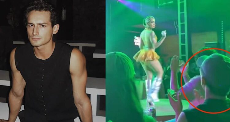 Emilio Osorio sorprende al aplaudir a Leslie Gallardo durante la obra de Niurka