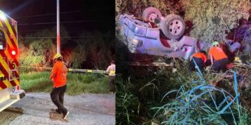 Fatal volcadura en Cadereyta, Nuevo León deja un conductor sin vida