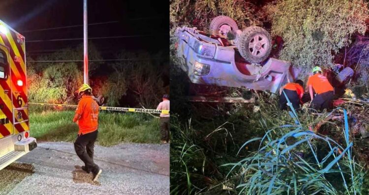 Fatal volcadura en Cadereyta, Nuevo León deja un conductor sin vida