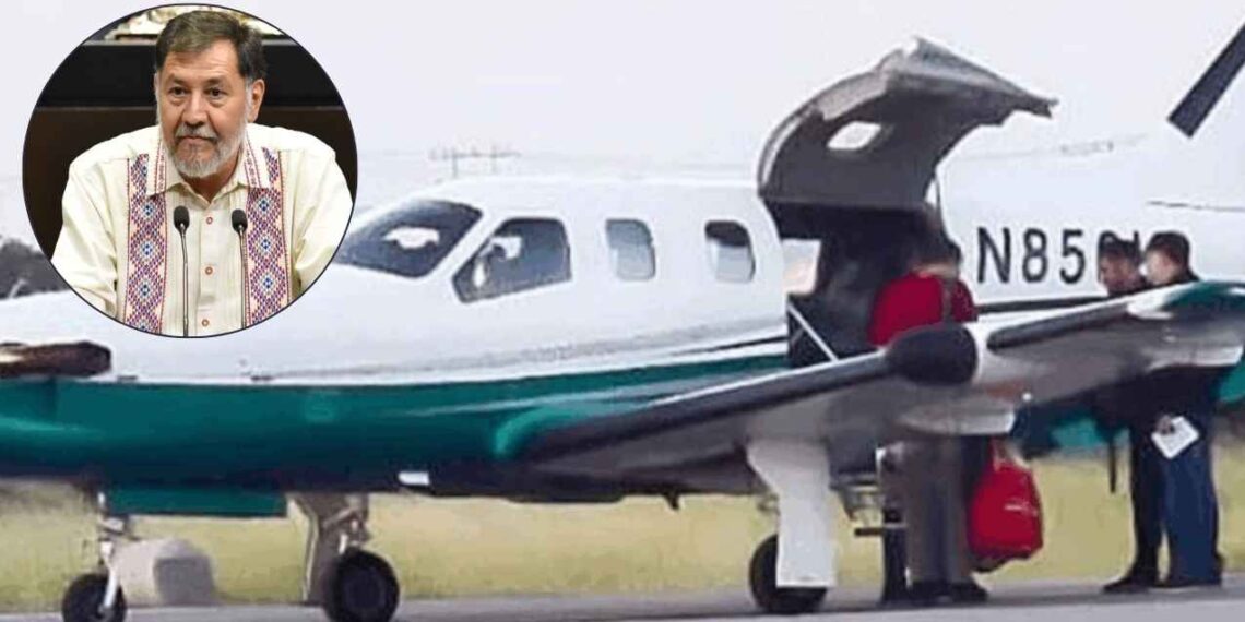 Fernández Noroña desata críticas por presuntamente gastar más de 250 mil pesos en vuelo privado