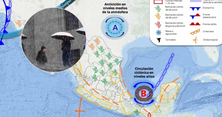 Frío lluvias en México