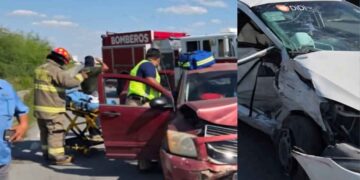 Fuerte choque en Nuevo Laredo
