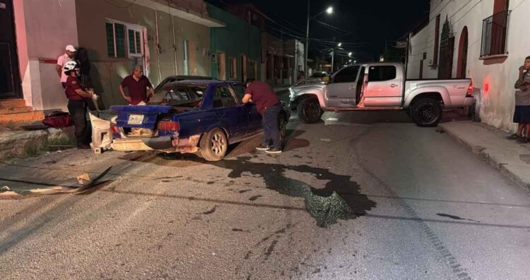 percance vehicular centro Linares