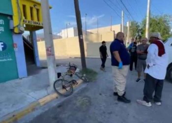 ciclista lesionado camioneta Nuevo Laredo
