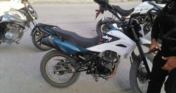 motociclista unidad robada El Mante