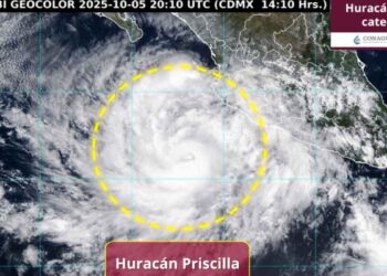 Huracán Priscilla se intensifica a categoría 1: ¿Dónde se encuentra ubicado?