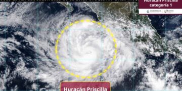 Huracán Priscilla se intensifica a categoría 1: ¿Dónde se encuentra ubicado?