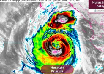 Huracán Priscilla sube a categoría 2: ¿Dónde se encuentra localizado actualmente?