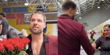 Jorge Losa sorprende en el Metro de CDMX al regalar rosas