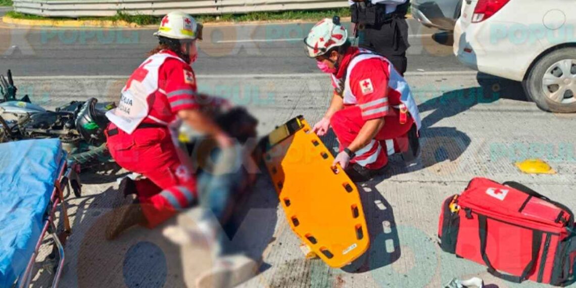 accidente motociclista amputación Victoria