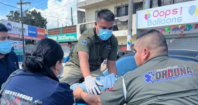 maniobra indebida Matamoros repartidor