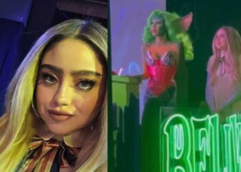 Karol Sevilla sorprende como M3GAN en la fiesta de Belinda