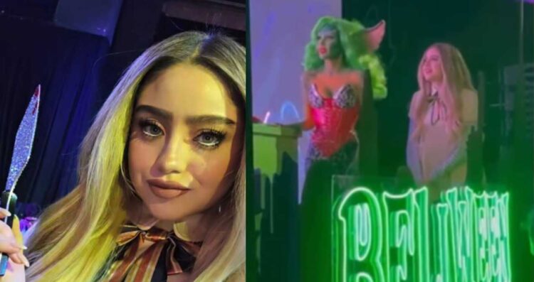 Karol Sevilla sorprende como M3GAN en la fiesta de Belinda
