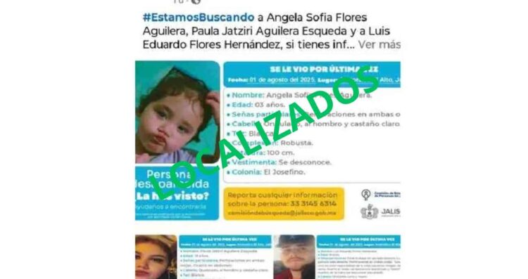 Localizan a familia desaparecida en Atotonilco